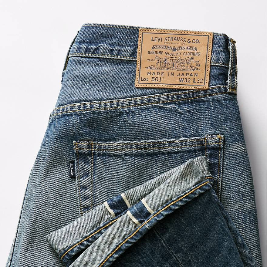 Levi’s Men’s Made In Japan 1980s 501 Jeans  Style # A58750008 Color: Blue Weave - Medium Wash