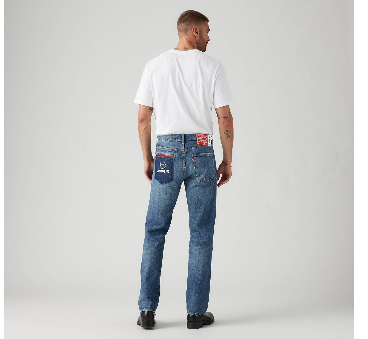 Levi's X Mclaren Racing Heritage 501 Jeans Style # A89960000 Color: Medium Indigo