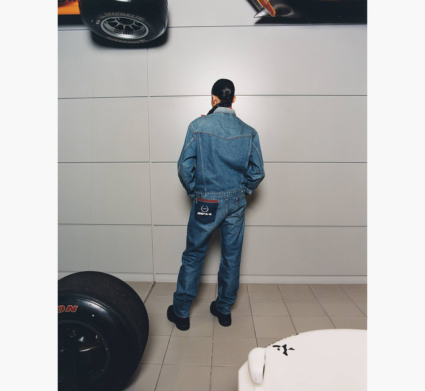 Levi's X Mclaren Racing Heritage 501 Jeans Style # A89960000 Color: Medium Indigo