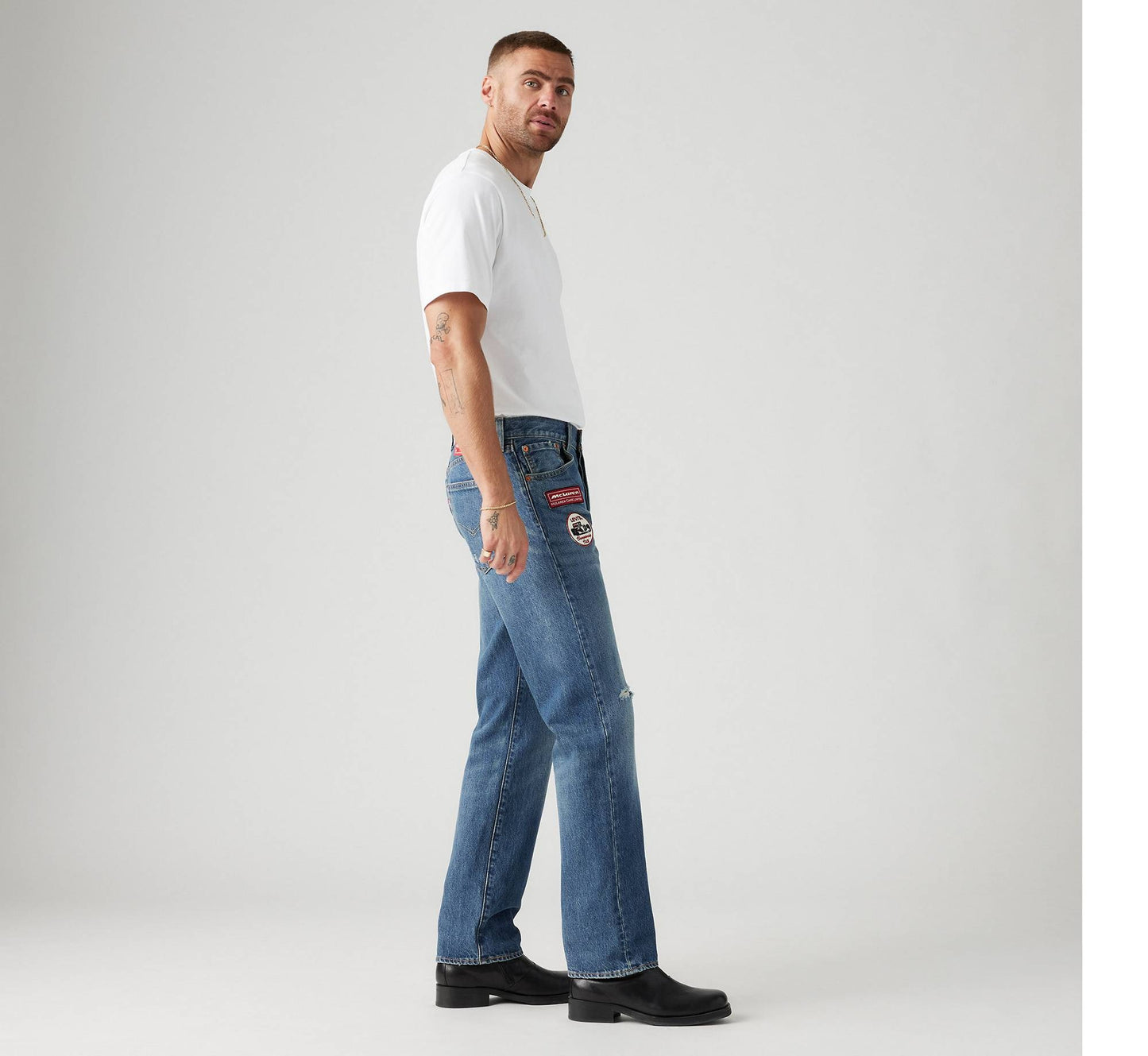 Levi's X Mclaren Racing Heritage 501 Jeans Style # A89960000 Color: Medium Indigo